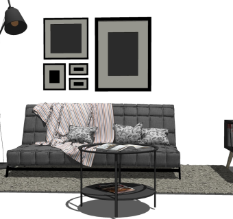 精品客厅设计家具模型 (15)